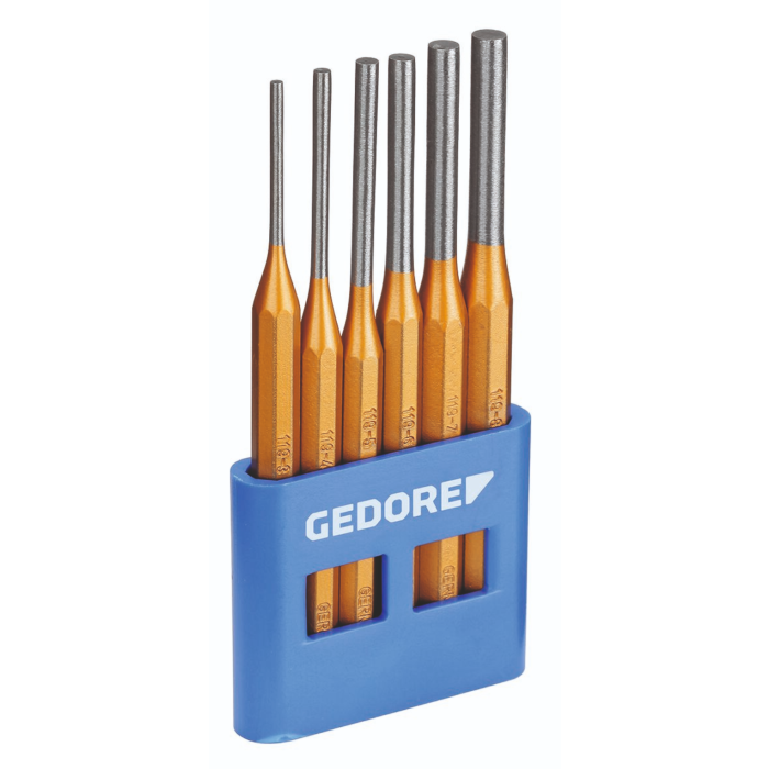 Gedore Blue Line, 116 A, 6-stk pinnestansesett i plastholder, 1 sett, SGD-8757670