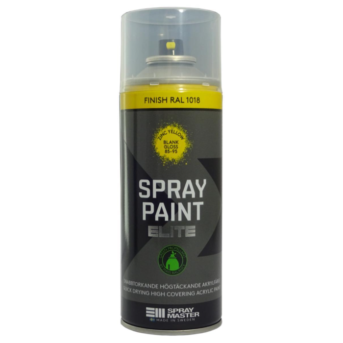 Master Spraymaling Elite – Høy dekkevne, rask tørketid(50040, Gul, 400 ml)