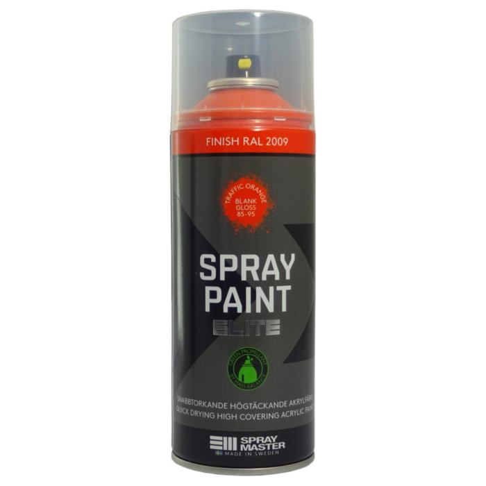 Master Spraymaling Elite – Høy dekkevne, rask tørketid(50030, Oransje, 400 ml)