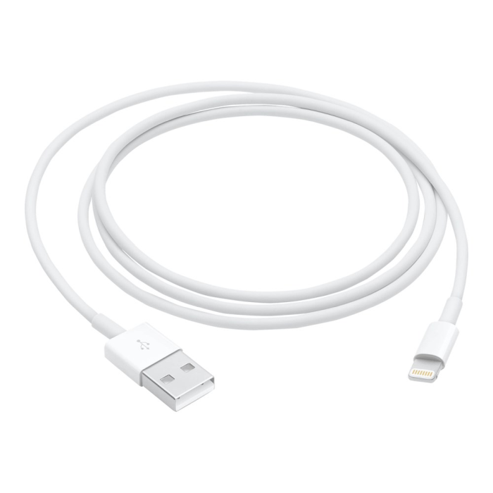 Apple Ladekabel USB-A til Lightning – Rask Lading, Synkronisering (APL00063, 1 Eske)
