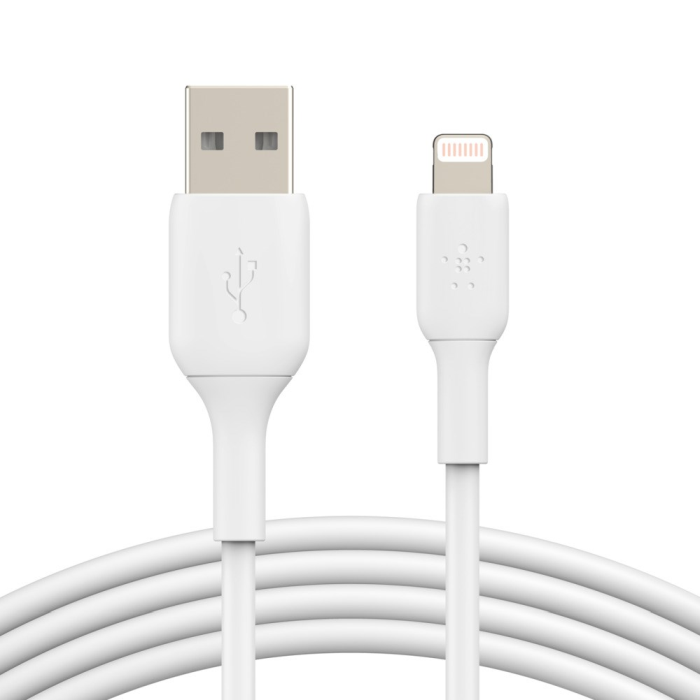 Belkin USB-A til Lightning-kabel, hvit, SDC-1393