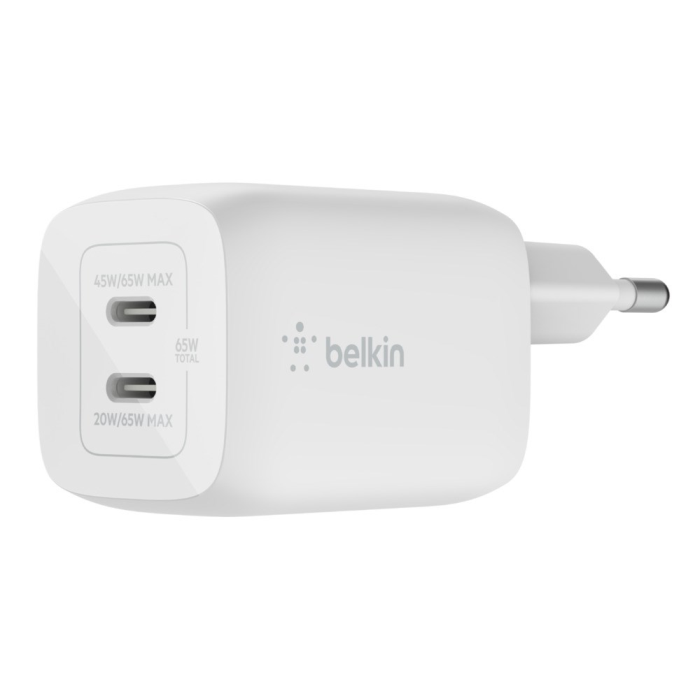 Belkin GaN Dual USB-C-lader med Power Delivery, SDC-1405