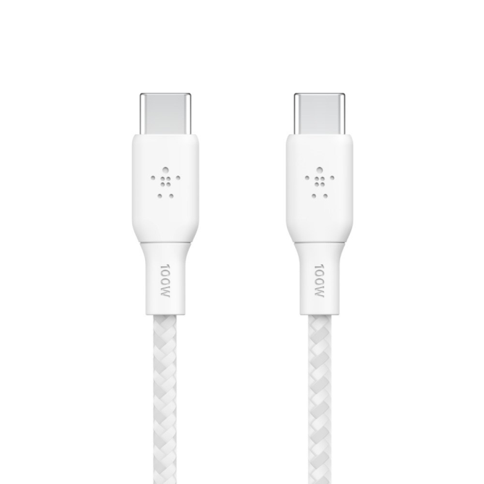 Belkin USB-C til USB-C Kabel – Høy Hastighet, Holdbarhet (BEL69259, 1 Eske)
