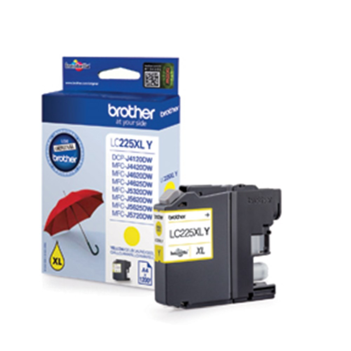 Brother LC225X blekkpatroner - Cyan, Magenta, Gul, SDC-867