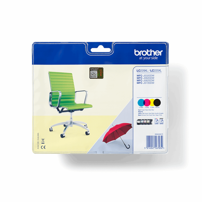 Brother LC229XL svart og farge blekkpatron multipack, SDC-868