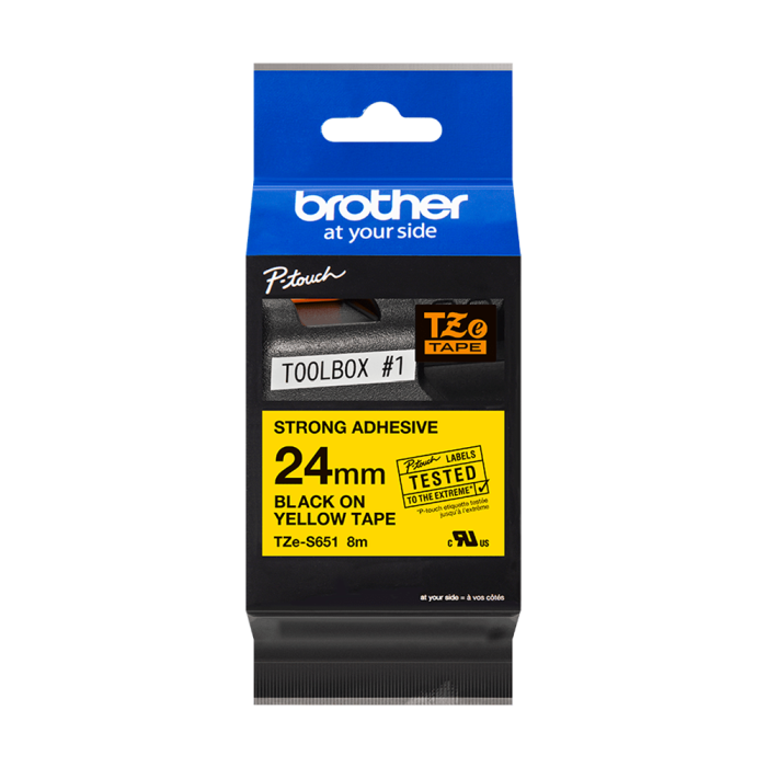 Brother TZeS Sterk Klebebånd - Flere Bredder og Farger, SDC-969
