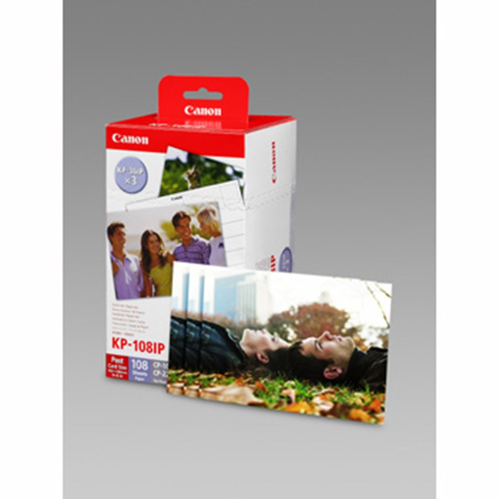 Canon Selphy CP-100/200/300 Kit – 108 Ark, Blækpatroner (CAN24215, 1 Eske)