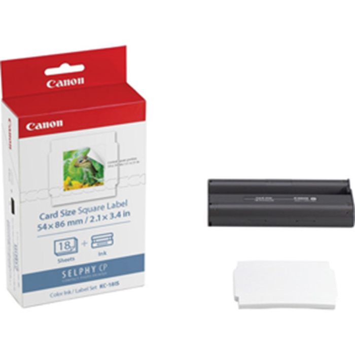 Canon KC-18I CP-100 Mini Etiketter (Blekk + Papir), SDC-714