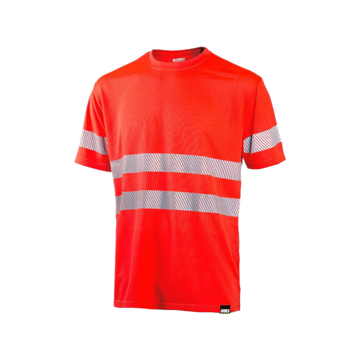 Dimex Hi-Vis Safety T-skjorte, rød, 1 Stykk, SDM-4235
