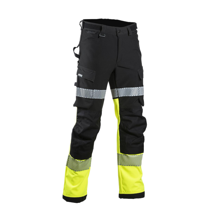 Dimex Hi-Vis Softshellbukse, gul, 1 Stykk, SDM-6142