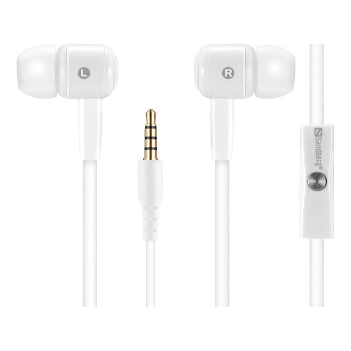 Sandberg Speak’n Go In-Earsets Svart og Hvit, 1 Stykk, SEN-570