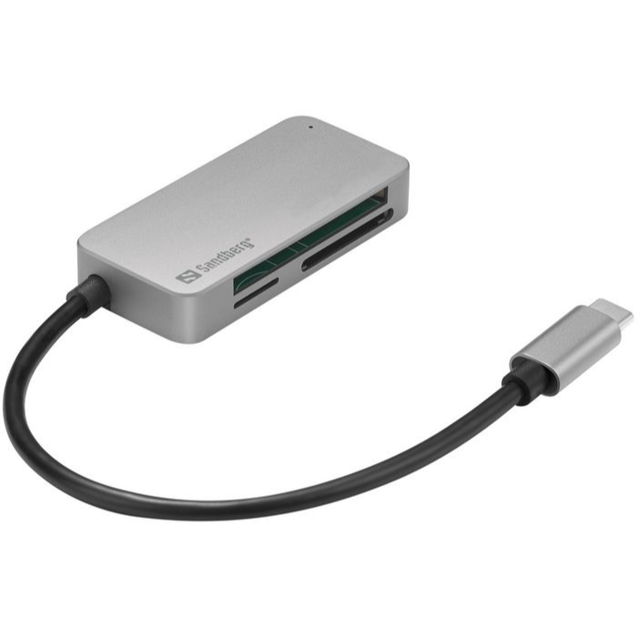 Sandberg multikortleser (USB 3.0 & USB-C), 1 Stykk, SEN-641