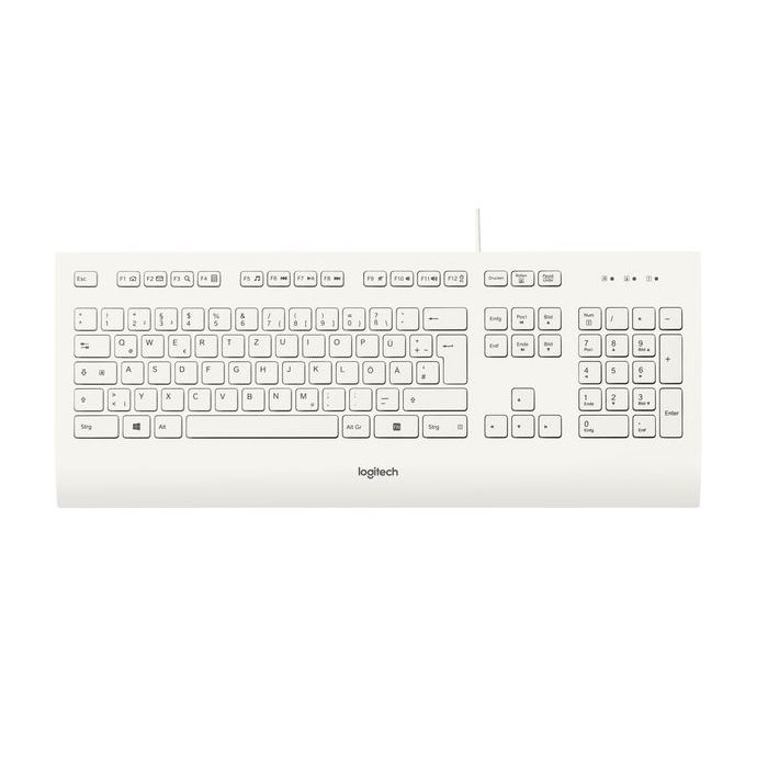 Logitech Keyboard K280e, USB, svart/hvitt, 1 Stykk, SEN-849