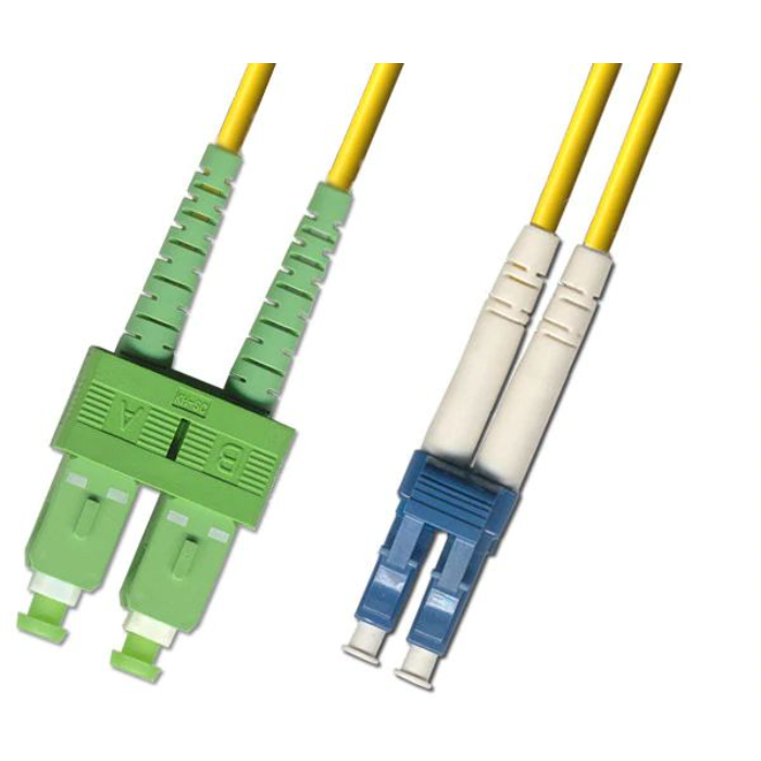 MicroConnect optisk fiberkabel, SC-LC, singlemode, duplex, OS2 (gul) 1-15m, 1 Stykk, SEN-220