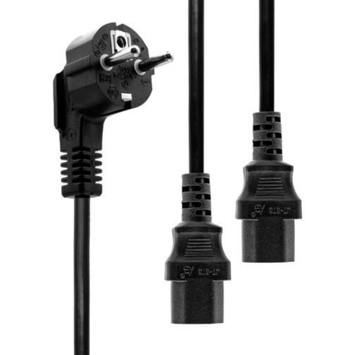 MicroConnect Strømkabel Schuko Splitter - 2 x C13, 1-3m, 1 Stykk, SEN-362