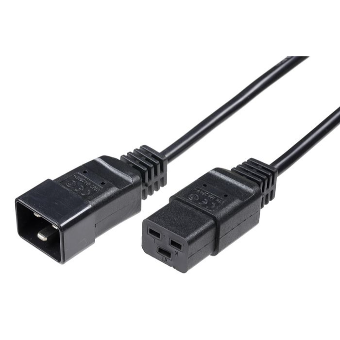 MicroConnect forlengelseskabel C19 - C20, 0,5-5m, 1 Stykk, SEN-342