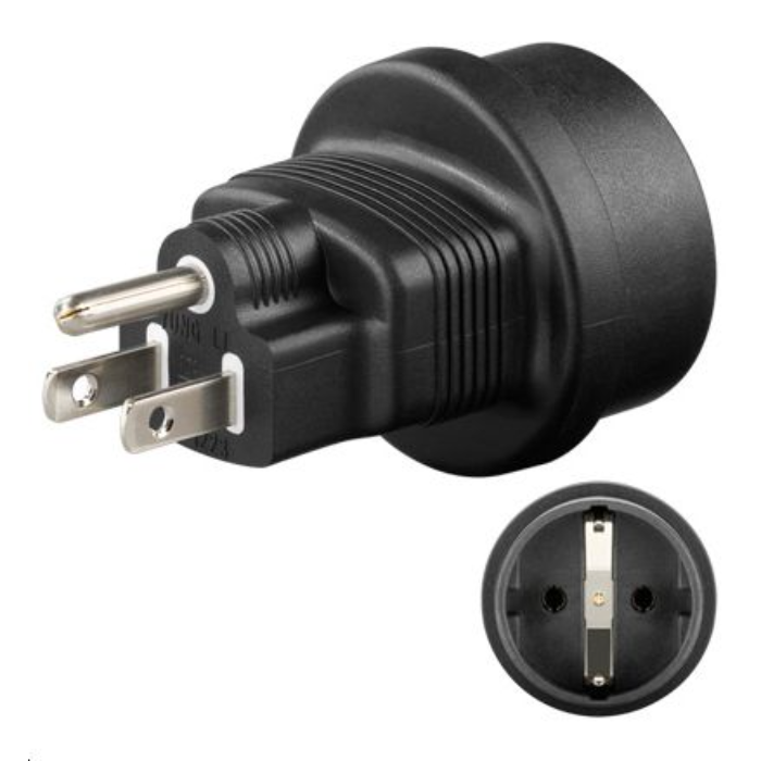 MicroConnect Universal Adapter (US/Schuko), 1 Stykk, SEN-329
