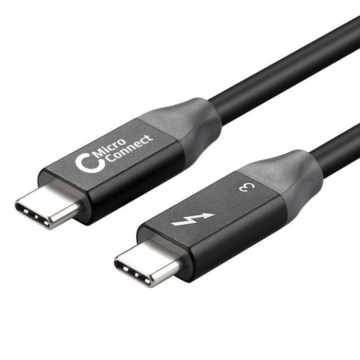 MicroConnect Thunderbolt 3-kabel, 0,5-2m, 20-40 Gbits/s, 1 Stykk, SEN-429