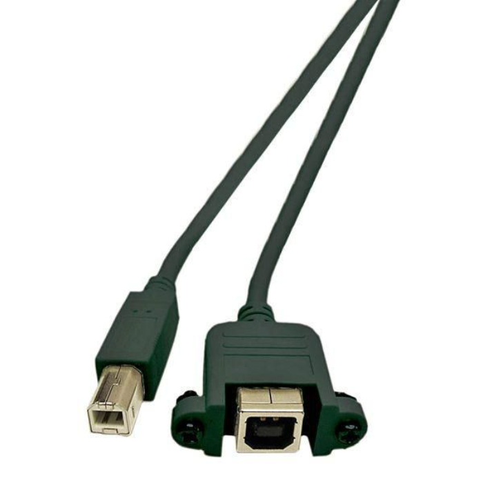 MicroConnect USB 2.0 Type B forlengelseskabel med monteringskontakt, 1-3m, 1 Stykk, SEN-432