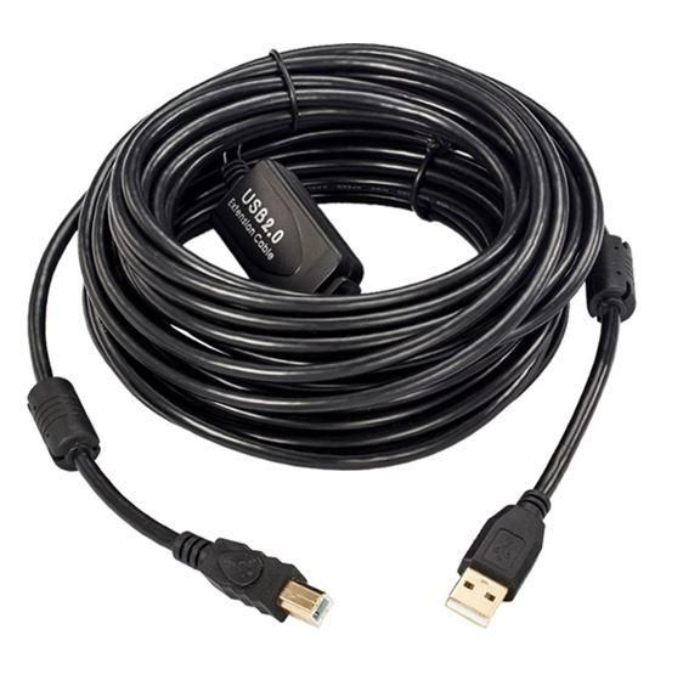 MicroConnect Aktiv USB 2.0 A-B Kabel med Integrert Repeater, 5-20m, 1 Stykk, SEN-405