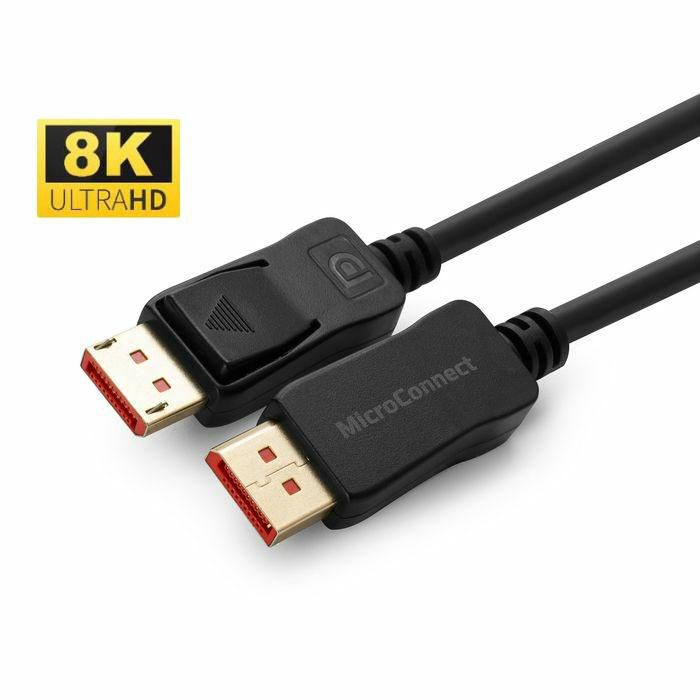 MicroConnect 8K DisplayPort 1.4 Kabel, 0,5-5m, 1 Stykk, SEN-112