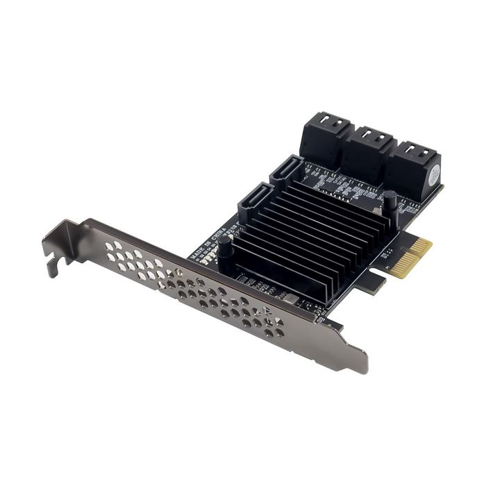MicroConnect PCI-E 88SE9215 SATA III Utvidelseskort (4-8 porter), 1 Stykk, SEN-489