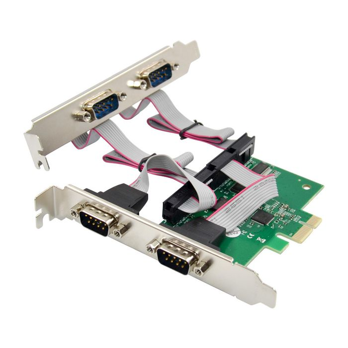 MicroConnect PCI-E AX99100 Multi-I/O utvidelseskort (1-4 porter), 1 Stykk, SEN-490
