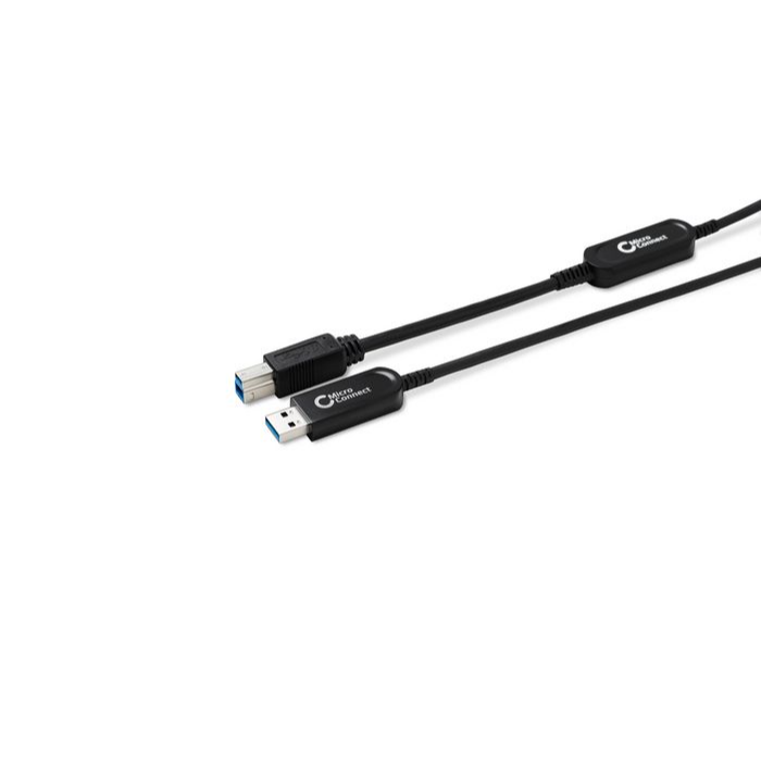 MicroConnect Premium Optisk Fiber USB-kabel 3.2 Gen 2 A-B, 25-30m, 1 Stykk, SEN-414