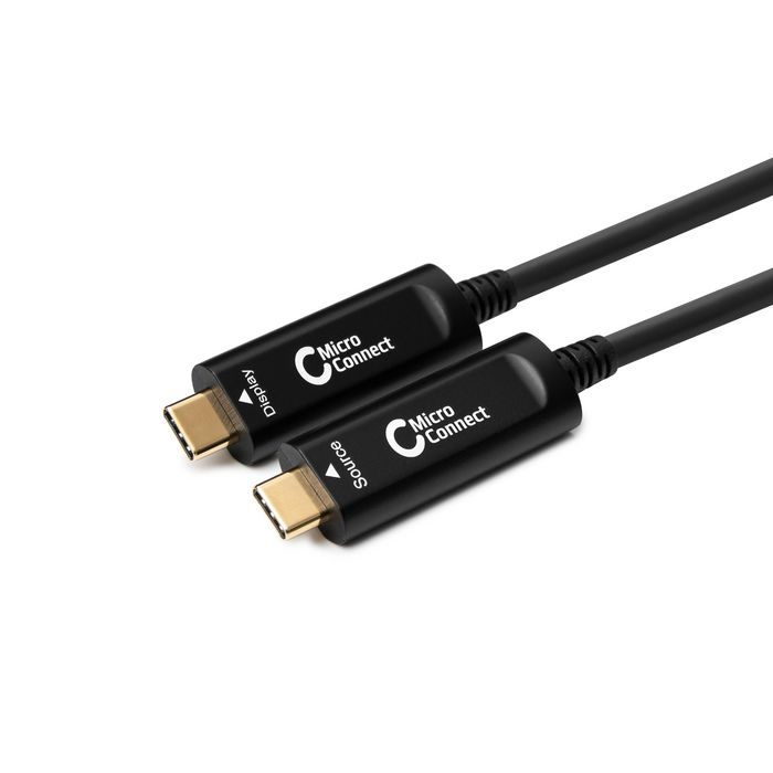 MicroConnect Premium Optisk Fiber Video USB-C-kabel, 10-20m, 1 Stykk, SEN-420