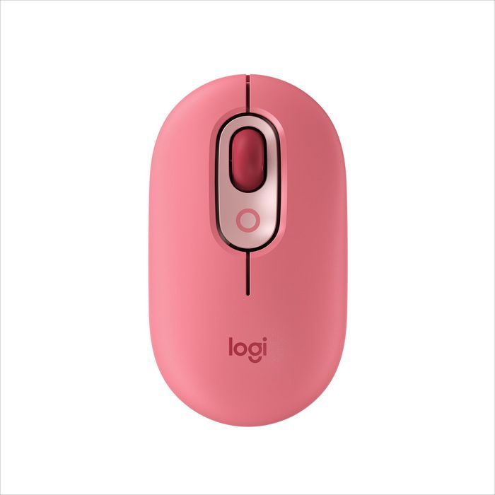 Logitech POP-mus med Emoji - gule og rosevarianter, 1 Stykk, SEN-778
