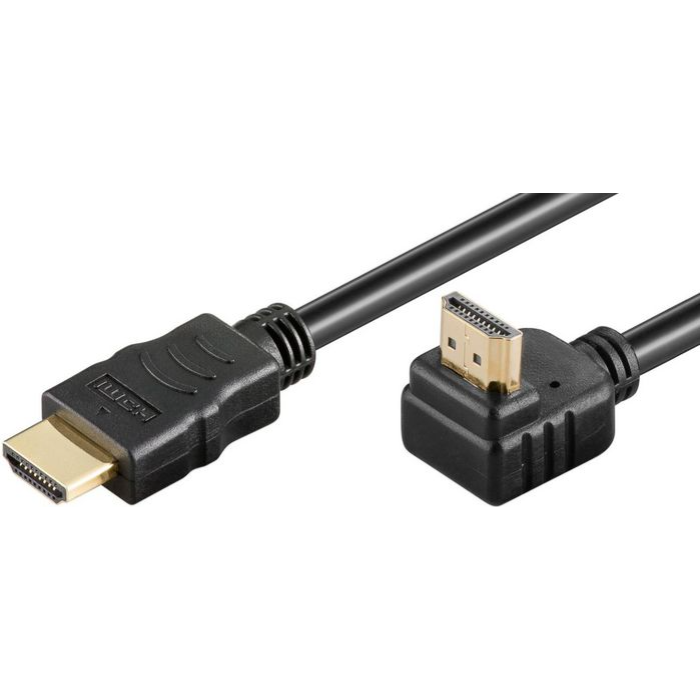 MicroConnect HDMI 2.0-kabel, 90° vinkel, 2-3m, 1 Stykk, SEN-235