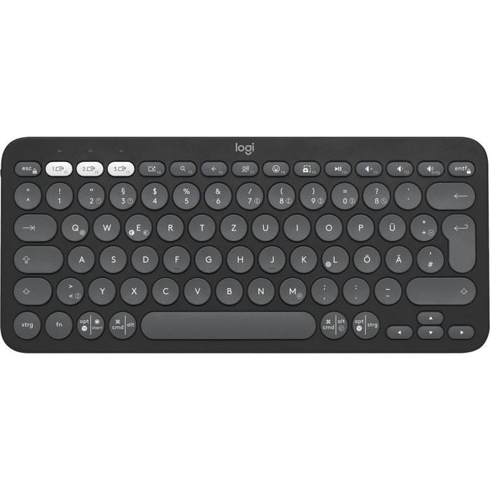 Logitech Pebble Keys 2 K380S-tastatur, 3 farger, USA, Storbritannia og internasjonalt, 1 Stykk, SEN-702