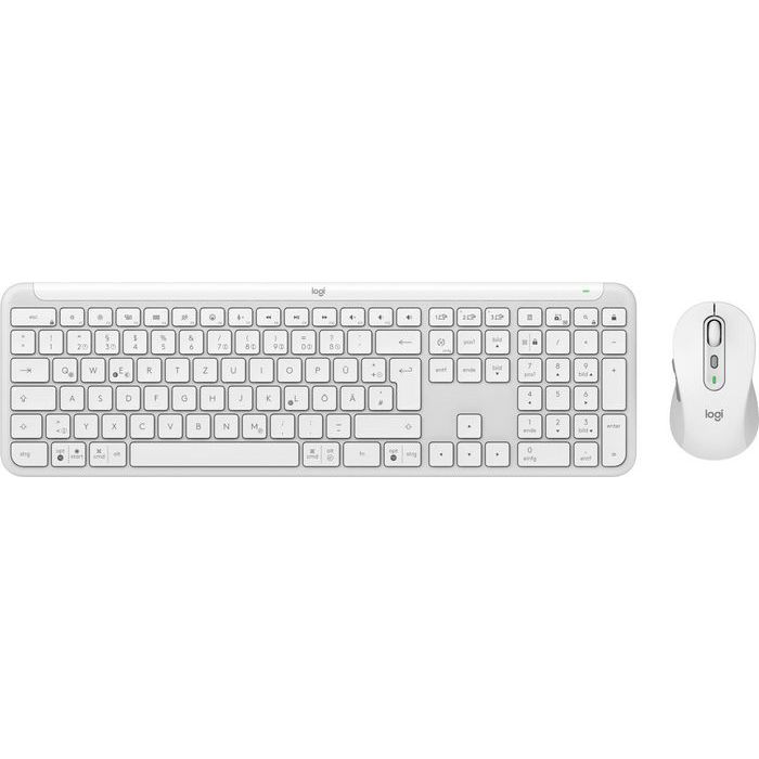 Logitech Signature Slim Combo MK950 trådløst tastatur og mus, grafitt og hvit, Storbritannia/USA/norsk/tysk, 1 Stykk, SEN-927