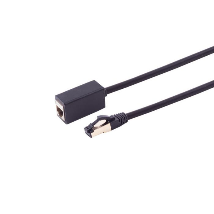 MicroConnect CAT8.1 S/FTP forlengelseskabel LSZH 0,5-5m svart, 1 Stykk, SEN-280