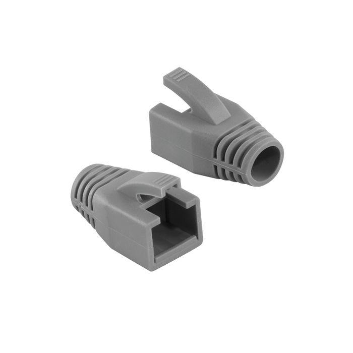 MicroConnect Strain Relief Boot Cat7 Kabler 8,5mm, 50Stykk (Svart & Grå), 1 Stykk, SEN-542