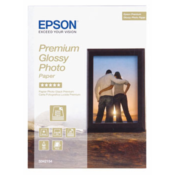 Epson Fotopapir Premium Glossy – Høyglanset Kvalitet (EPSS042154, 1 Eske)