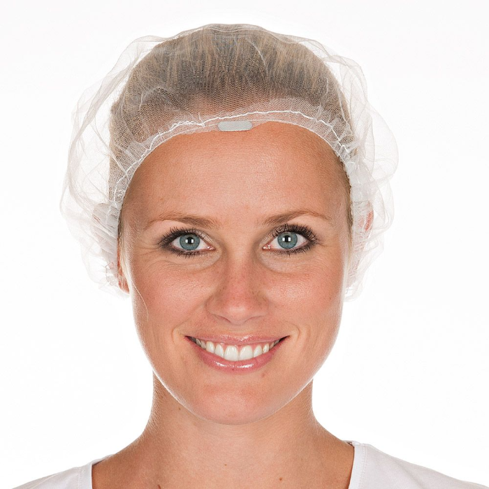 Hygostar Bouffant caps Detect | nylon, detekterbar, hvit, 200 x 1 Stykk, SFM-12497