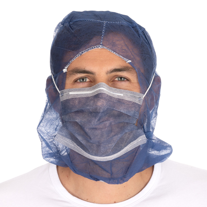 Hygonorm Astro caps Eco med 2-lags ansiktsmaske | PP, 10 x 100 Stykk, SFM-0009P