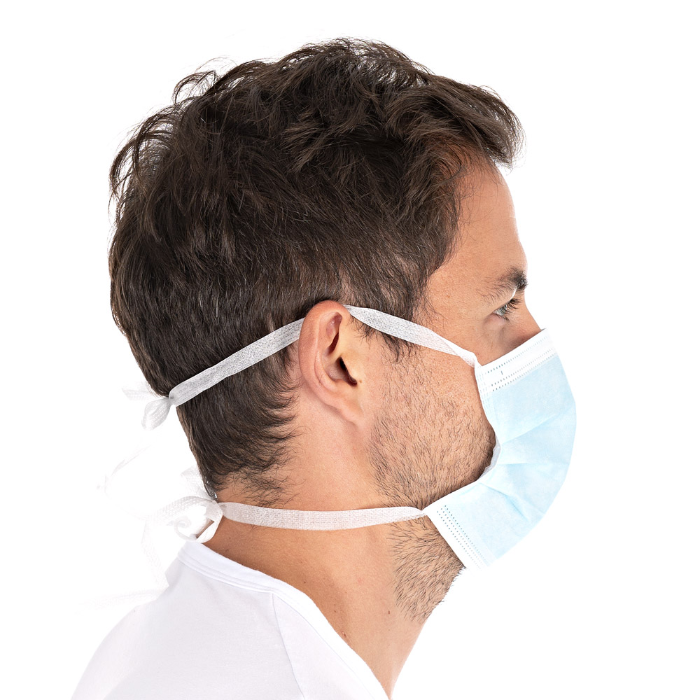 Hygostar Ansiktsmasker type II, 3-lags | PP, slips, 20 x 50 Stykk, SFM-0102P