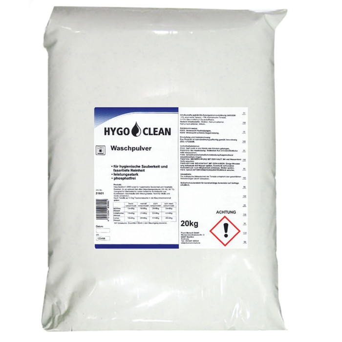 Hygoclean vaskemiddel, hvit, 1 x 1 Stykk, SFM-31601