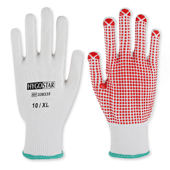 Hygostar Mellomstrikkede hansker Structa | nylon/bomull, 10 x 12 par, SFM-0187P