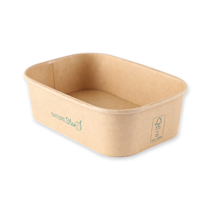 NATUREStar Økologiske brett Takeaway | kraftpapir/PE, FSC-blanding, 6 x 50 Stykk, SFM-0921P