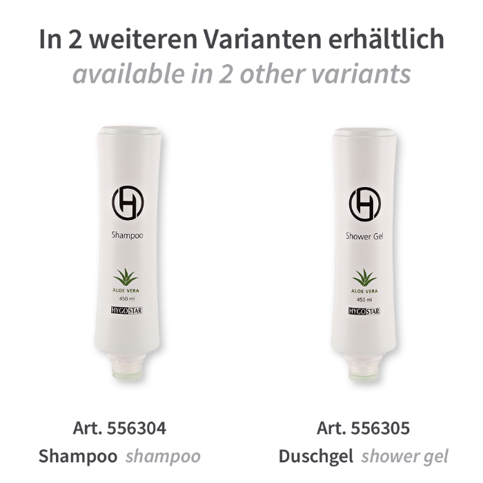 Hygostar Hair & Body, 2in1 | klemflaske, hvit, 2 x 10 Stykk, SFM-556303