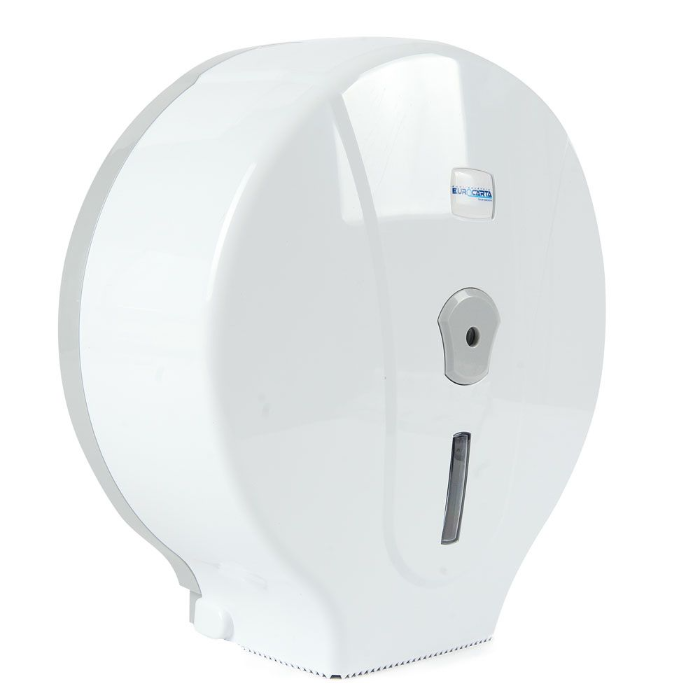 Hygoclean Dispenser for toalettpapir stor rull | Plast, hvit, 1 x 1 Stykk, SFM-88835