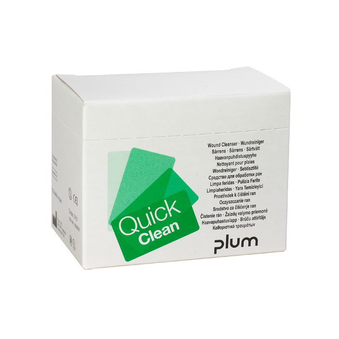 Plum QuickClean, sårrens, hvit, 6 x 20 Stykk, SFM-T5151