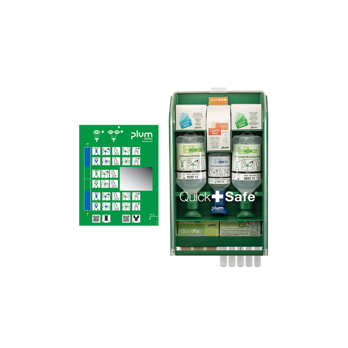 Plum QuickSafe Komplett, førstehjelpsstasjon, 1 x 1 Stykk, SFM-T5174
