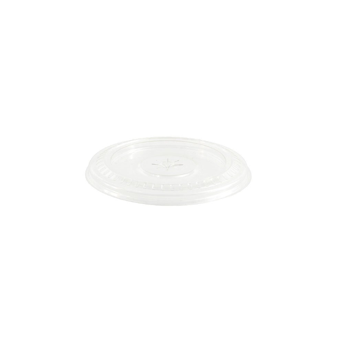 Green Box Halmhull 9 cm rPET flate lokk, klare, 1200 stykker, SGB-DCD00057