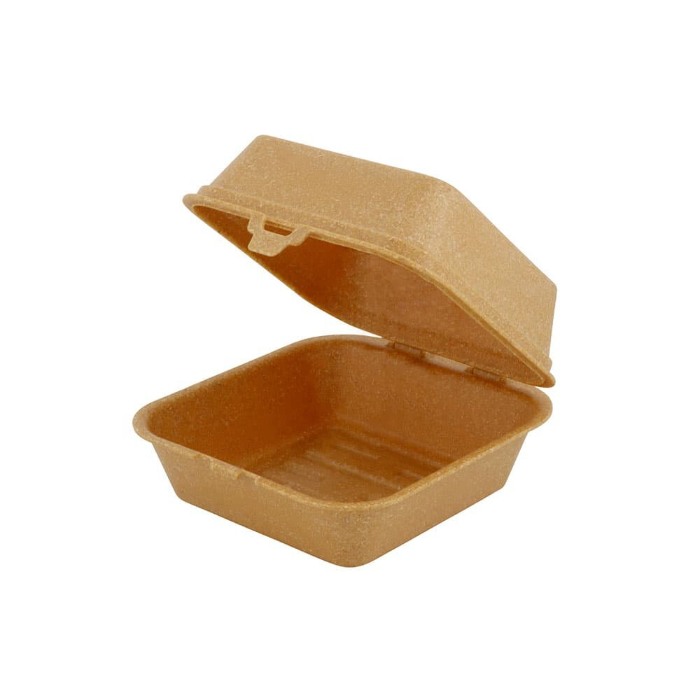 Green Box Gjenbrukbar 16 x 15 x 8,5 cm Happy burgerbokser, 60 stykker, SGB-DFC0085