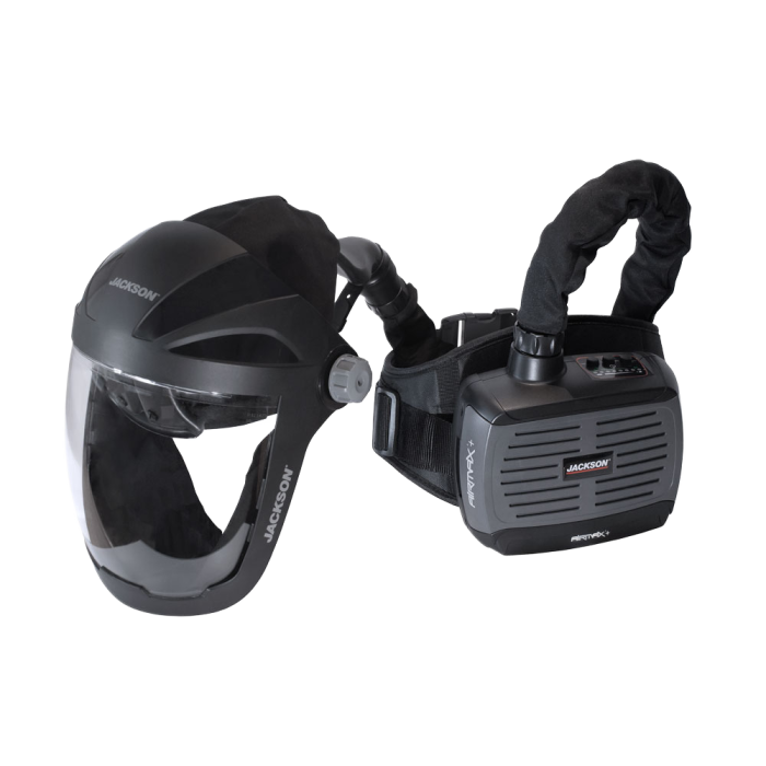 Jackson Safety AIRMAX+ med Quad 500 Face Shield Flip Visir Shade 8 IR, 4 stykker, SJS-40633