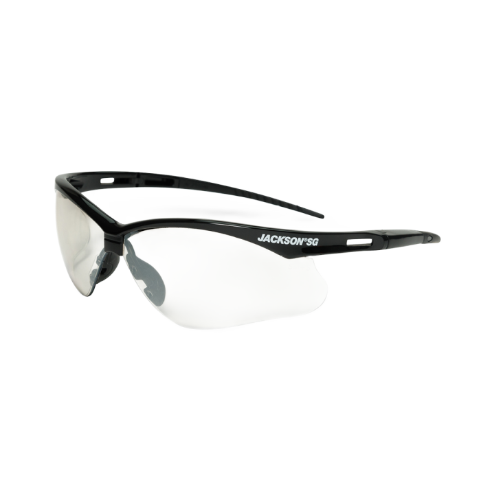 Jackson Safety SG briller 50004, svart, I/O grå linse, 12 stykker, SJS-50004